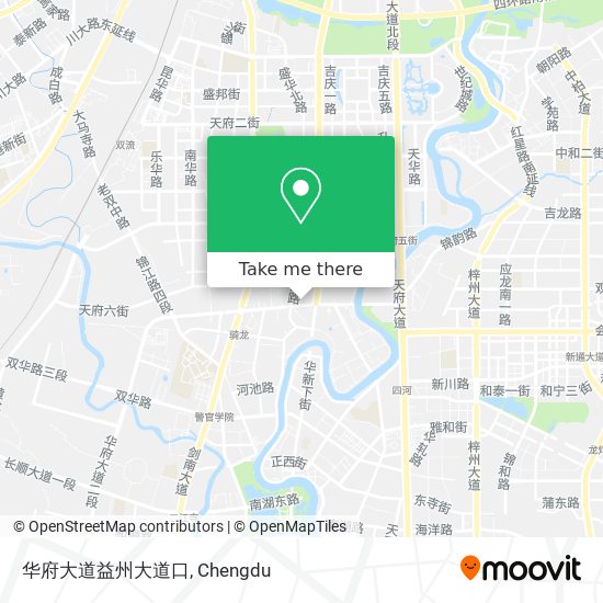 华府大道益州大道口 map