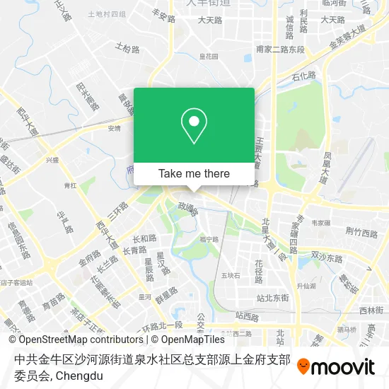 中共金牛区沙河源街道泉水社区总支部源上金府支部委员会 map