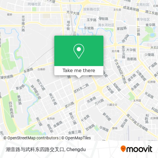 潮音路与武科东四路交叉口 map
