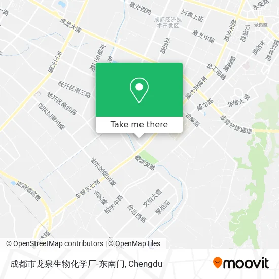 成都市龙泉生物化学厂-东南门 map