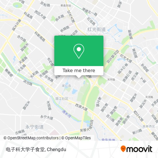 电子科大学子食堂 map
