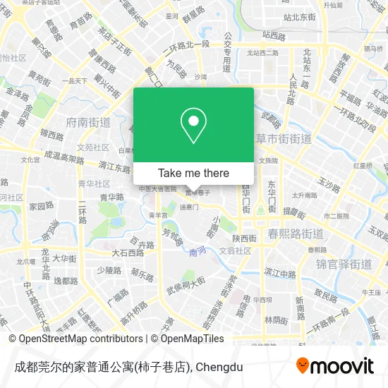 成都莞尔的家普通公寓(柿子巷店) map