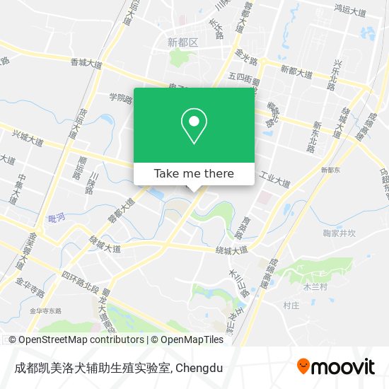 成都凯美洛犬辅助生殖实验室 map