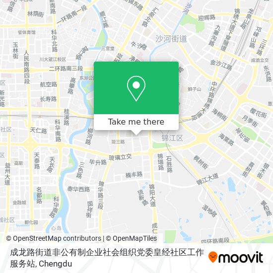 成龙路街道非公有制企业社会组织党委皇经社区工作服务站 map