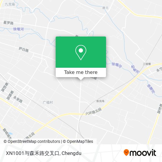 XN1001与森禾路交叉口 map