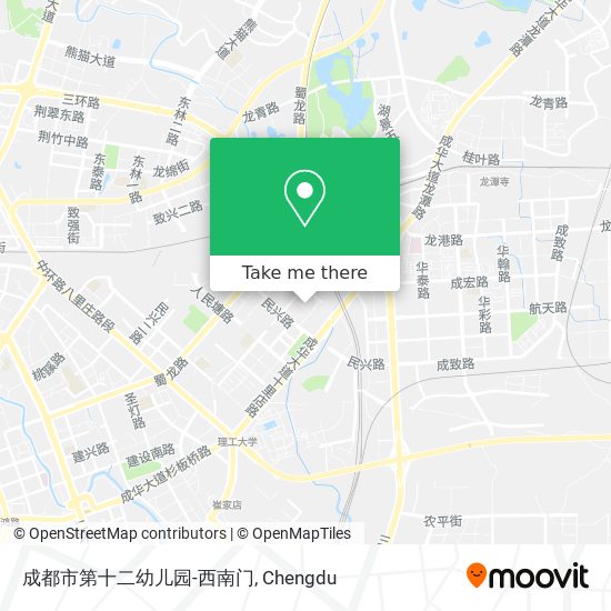 成都市第十二幼儿园-西南门 map