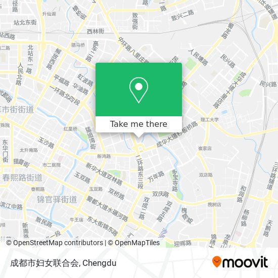 成都市妇女联合会 map