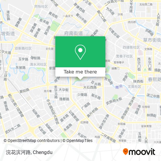 浣花滨河路 map