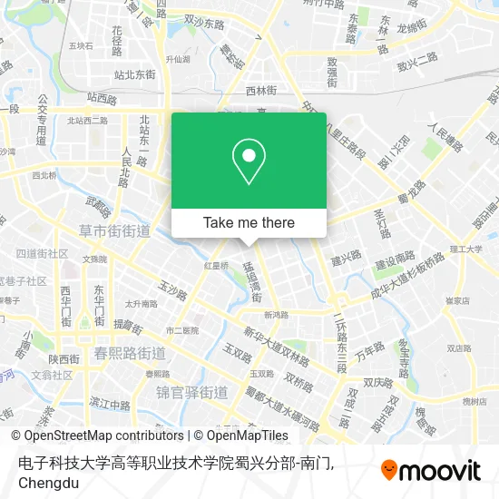 电子科技大学高等职业技术学院蜀兴分部-南门 map