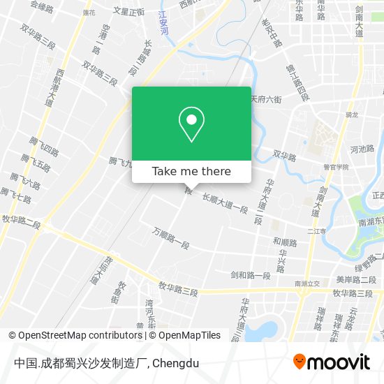 中国.成都蜀兴沙发制造厂 map