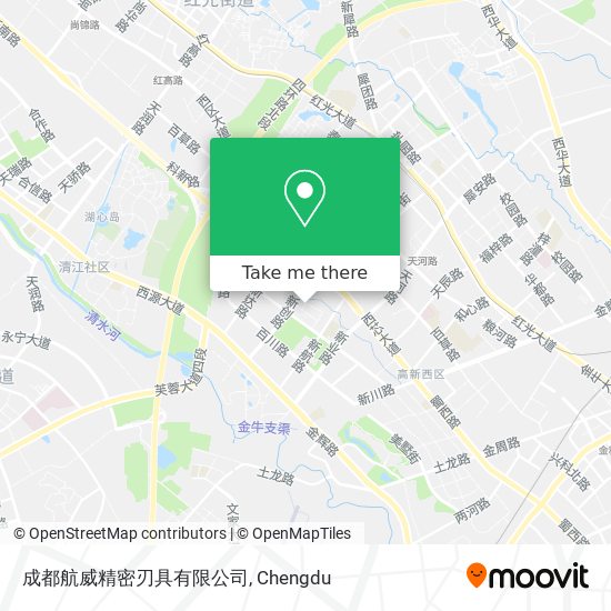 成都航威精密刃具有限公司 map