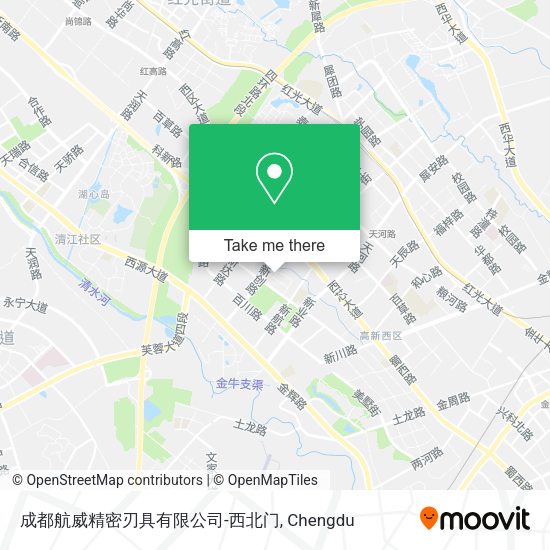 成都航威精密刃具有限公司-西北门 map