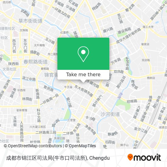 成都市锦江区司法局(牛市口司法所) map