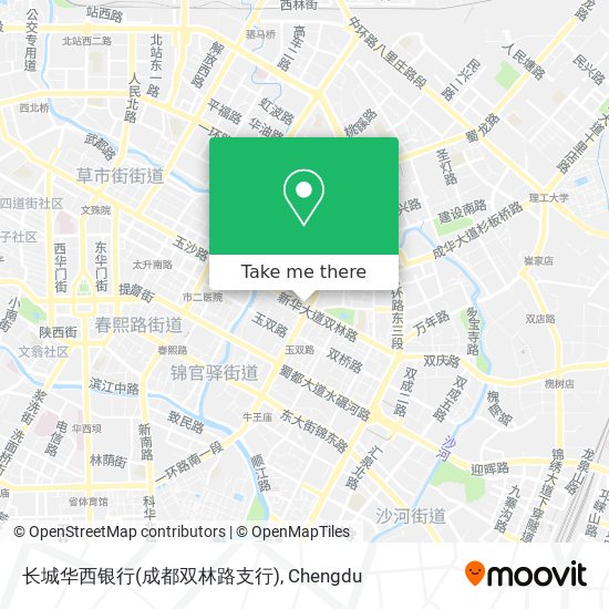 长城华西银行(成都双林路支行) map