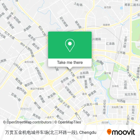 万贯五金机电城停车场(北三环路一段) map