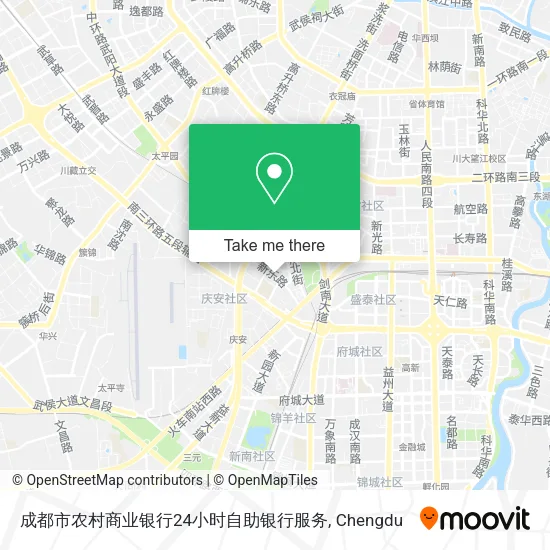 成都市农村商业银行24小时自助银行服务 map