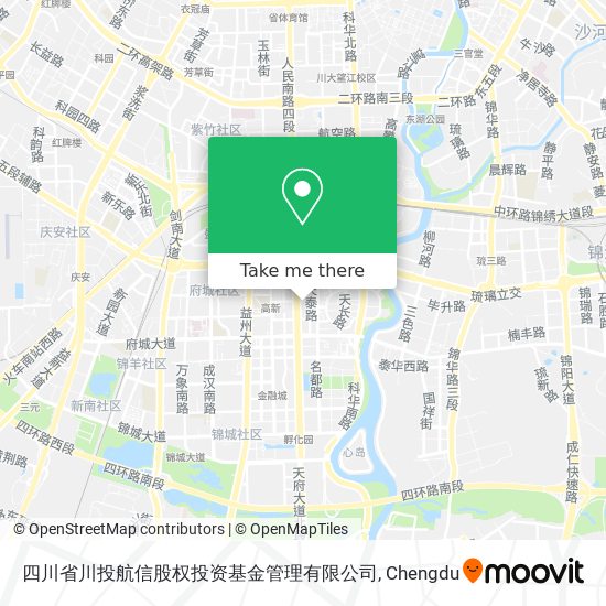 四川省川投航信股权投资基金管理有限公司 map