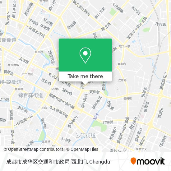 成都市成华区交通和市政局-西北门 map