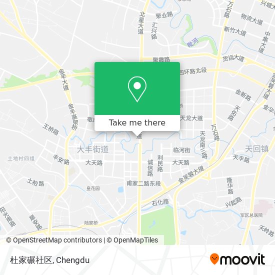 杜家碾社区 map