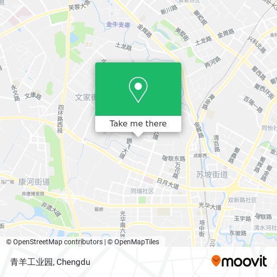 青羊工业园 map