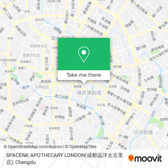 SPACENK APOTHECARY LONDON(成都远洋太古里店) map