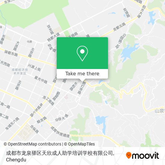 成都市龙泉驿区天欣成人助学培训学校有限公司 map
