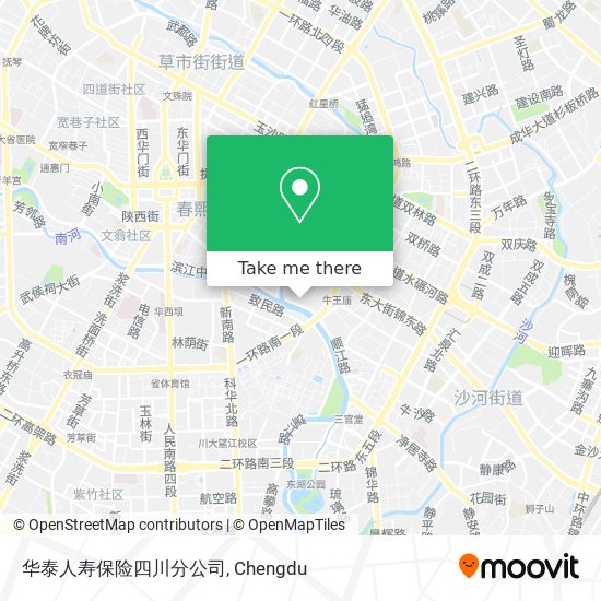 华泰人寿保险四川分公司 map