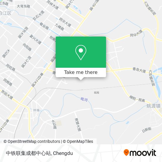 中铁联集成都中心站 map