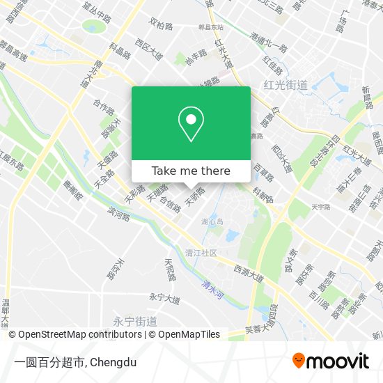 一圆百分超市 map