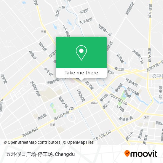 五环假日广场-停车场 map