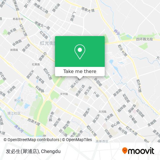 发必生(犀浦店) map