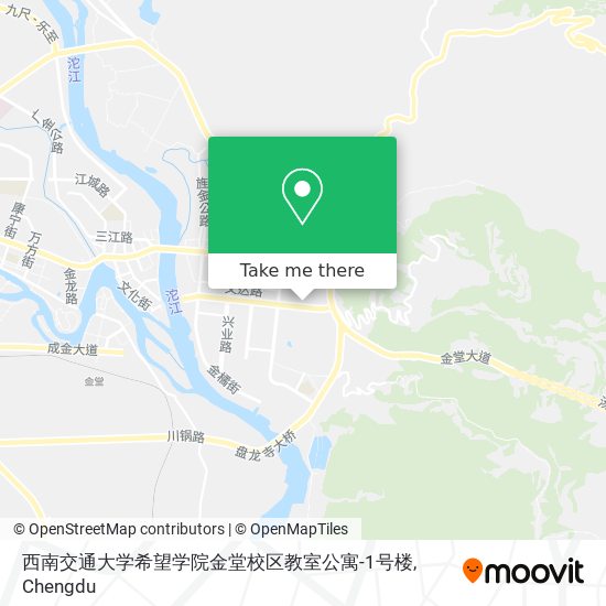 西南交通大学希望学院金堂校区教室公寓-1号楼 map