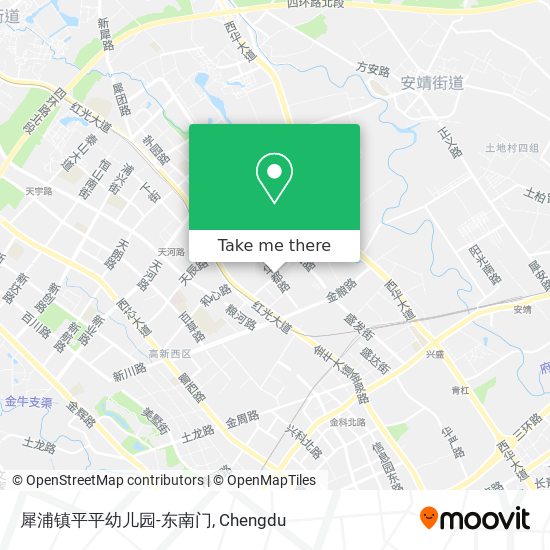 犀浦镇平平幼儿园-东南门 map