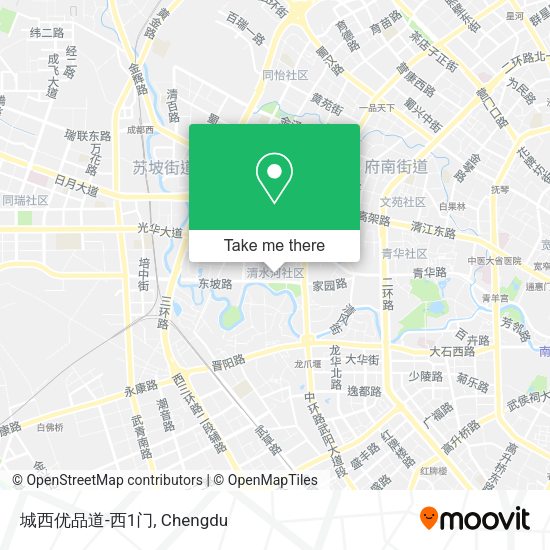 城西优品道-西1门 map
