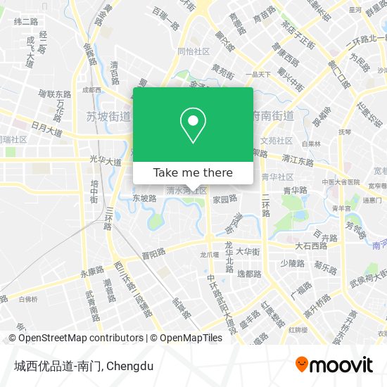 城西优品道-南门 map