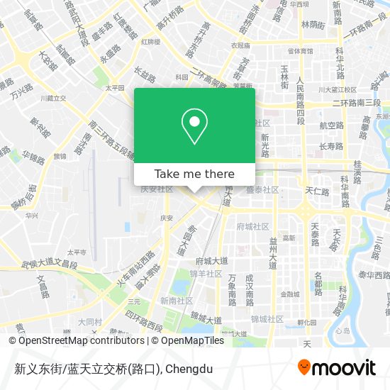新义东街/蓝天立交桥(路口) map
