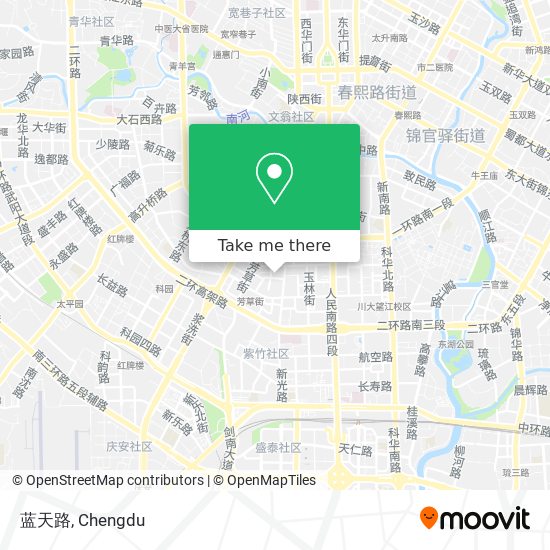 蓝天路 map