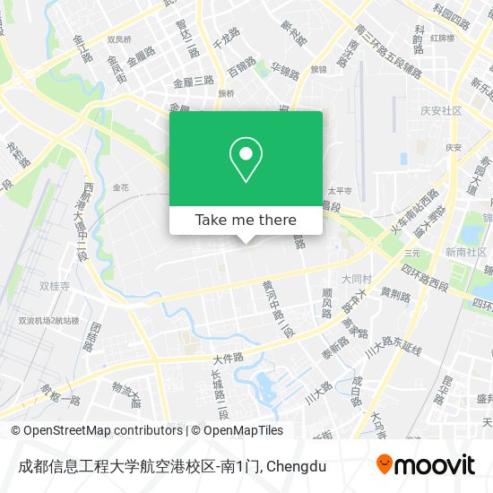 成都信息工程大学航空港校区-南1门 map