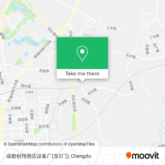成都创翔酒店设备厂(东2门) map