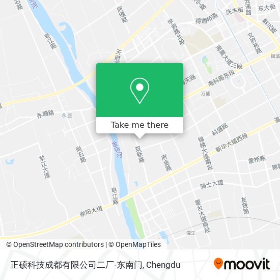 正硕科技成都有限公司二厂-东南门 map