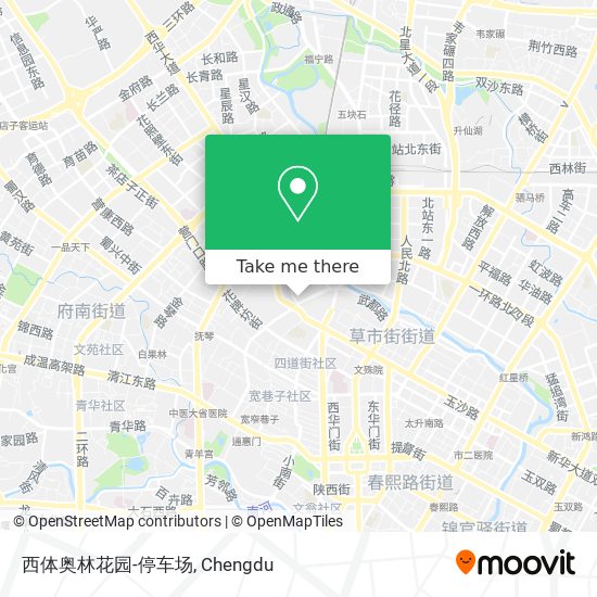 西体奥林花园-停车场 map