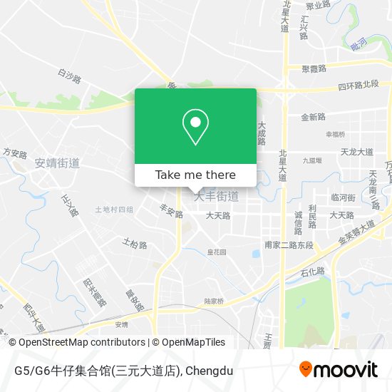 G5/G6牛仔集合馆(三元大道店) map