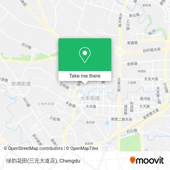 绿韵花田(三元大道店) map