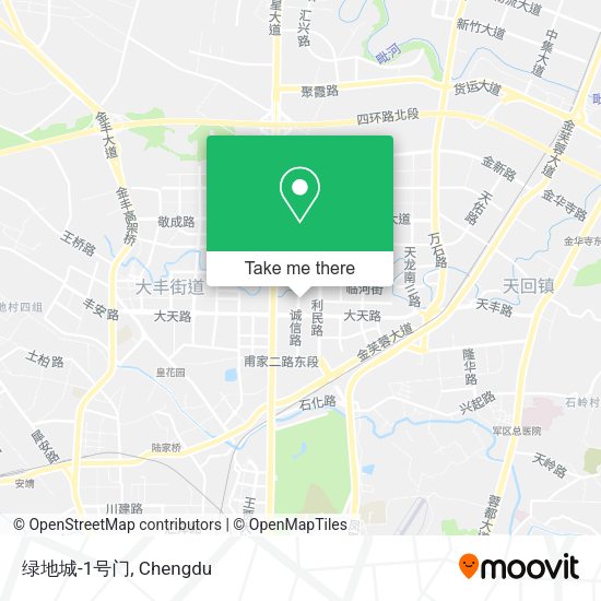 绿地城-1号门 map