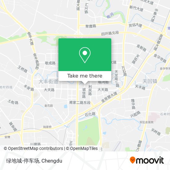 绿地城-停车场 map