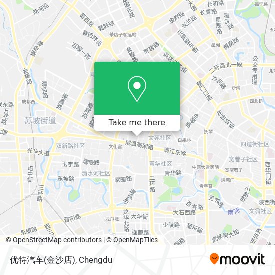 优特汽车(金沙店) map