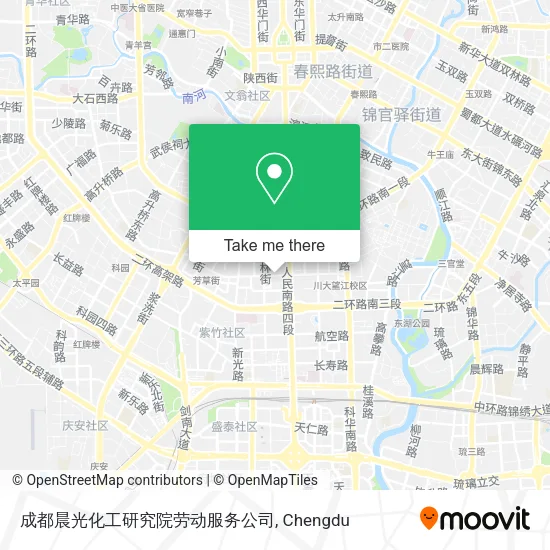 成都晨光化工研究院劳动服务公司 map