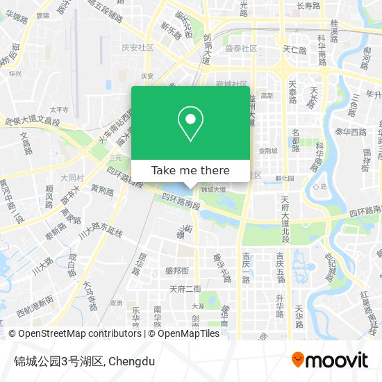锦城公园3号湖区 map