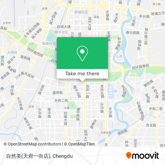 自然美(天府一街店) map
