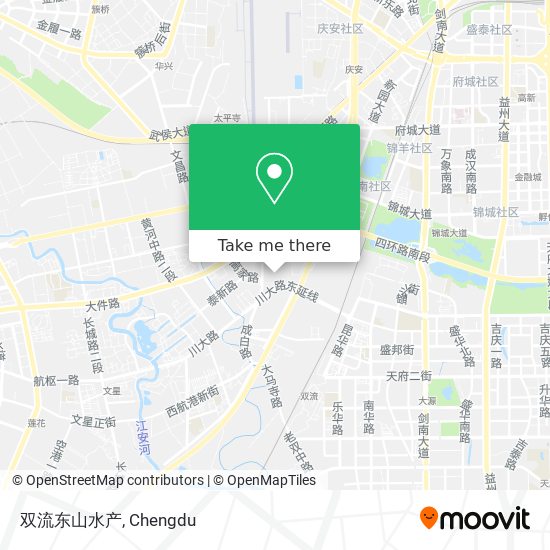 双流东山水产 map